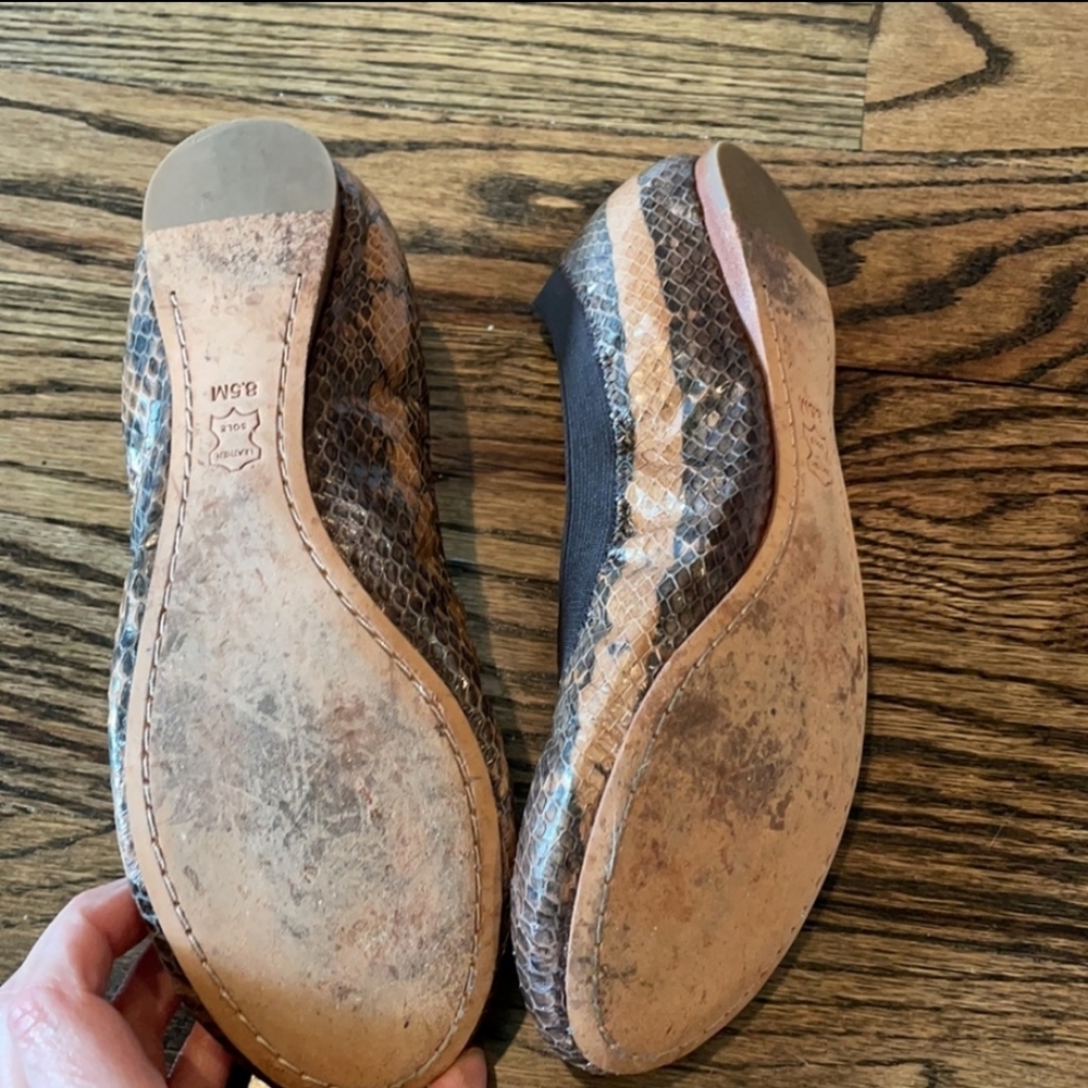 Tory Burch Snakeskin Flats - Picture 3 of 7